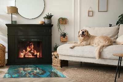 Podkładka pod kominek Ekspresyjny motyw o organicznej formie