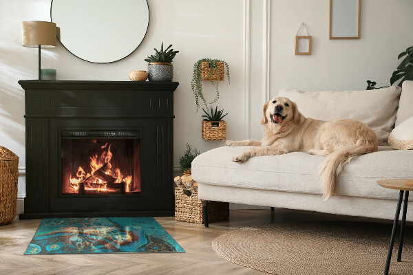 Podkładka pod kominek Ekspresyjny motyw o organicznej formie