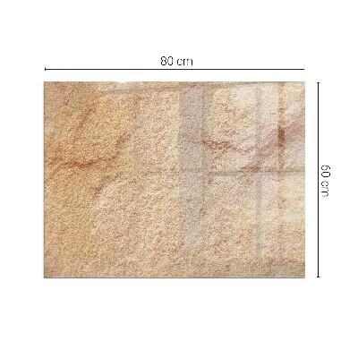 Plaat voor onder kachel Authentiek steenmotief