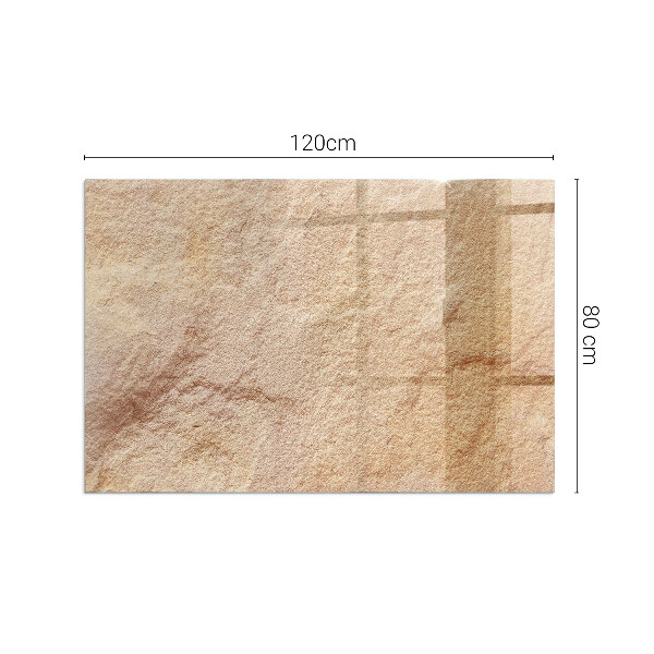 Szyba hartowana pod kominek Motyw autentycznego kamienia