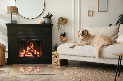 Plaat voor onder kachel Authentiek steenmotief