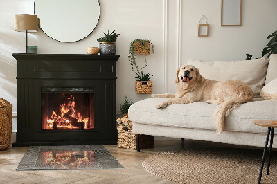 Vloerplaat openhaard Geperforeerd metalen ontwerp