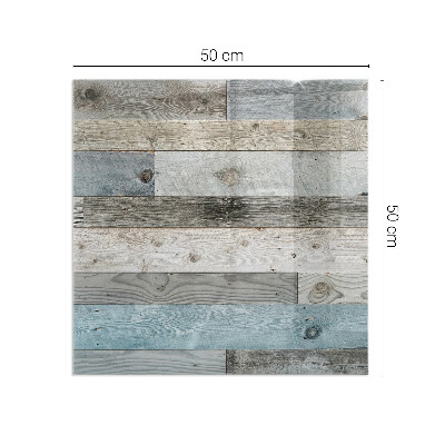 Plaat voor onder kachel Diverse kleuren planken in de stijl