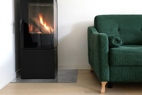 Vloerplaat openhaard Ruw betonmotief