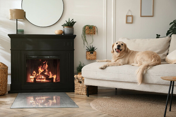 Vloerplaat openhaard Ruw betonmotief