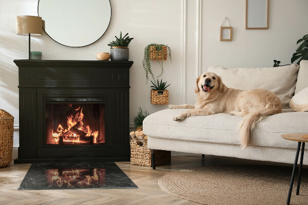 Vloerplaat openhaard Klassiek marmerdesign