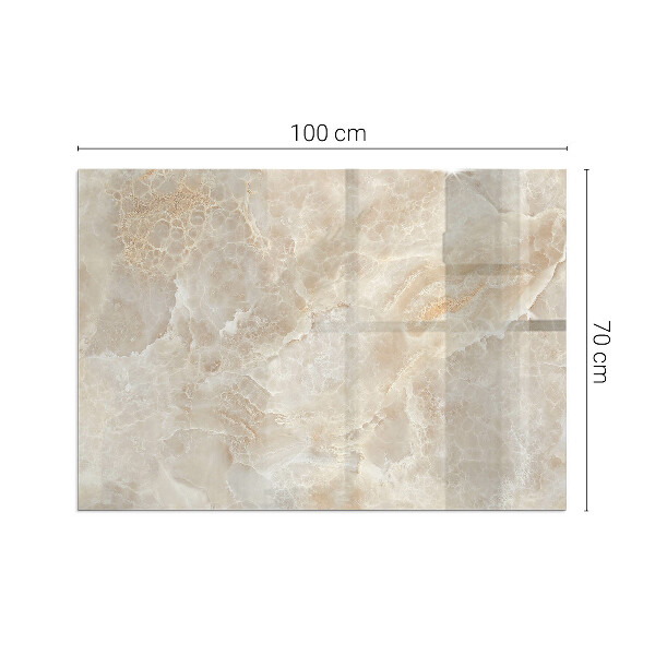 Szyba hartowana pod kominek Motyw kamienny w stylu organicznym