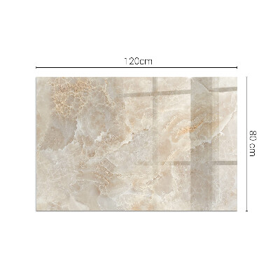 Plaat voor onder kachel Steenmotief in organische stijl