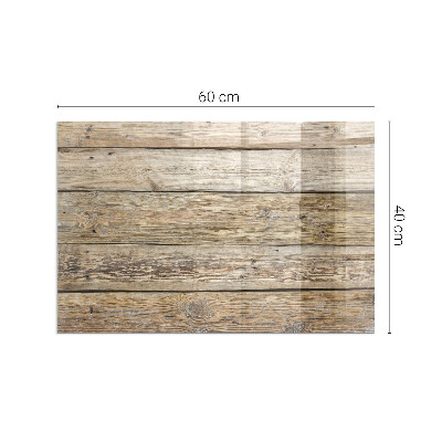 Plaat voor onder kachel Een patroon dat aan hout doet denken