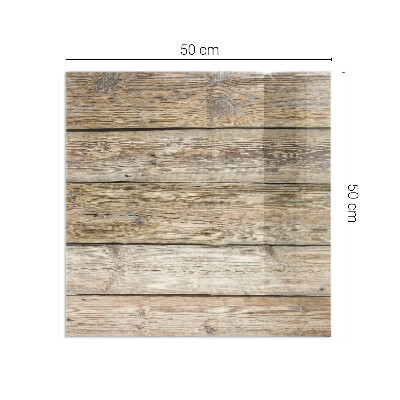 Plaat voor onder kachel Een patroon dat aan hout doet denken