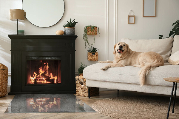 Plaat voor onder kachel Het ruwe oppervlak vormgeven