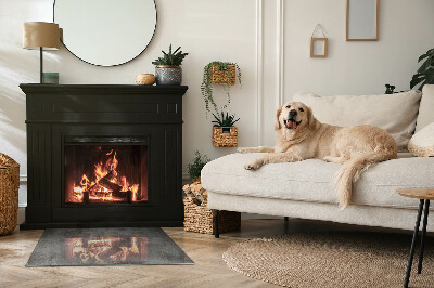 Plaat voor onder kachel Het ruwe oppervlak vormgeven