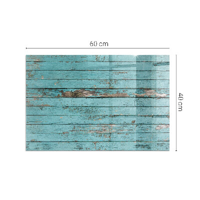 Plaat voor onder kachel De rustieke uitstraling van de planken op het product.