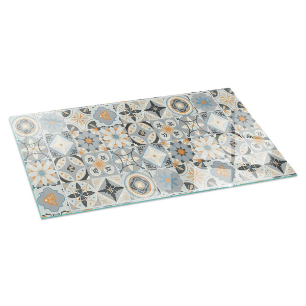 Plaat voor onder kachel Mozaïek tegelpatronen