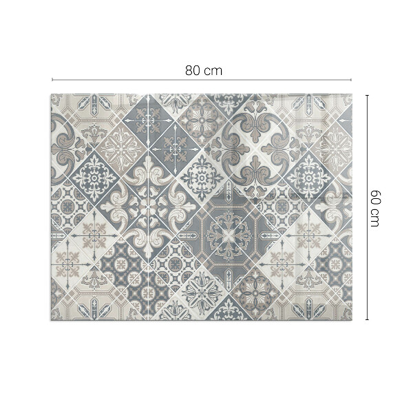 Podkładka pod kominek Dekoracyjne wzory mozaikowe