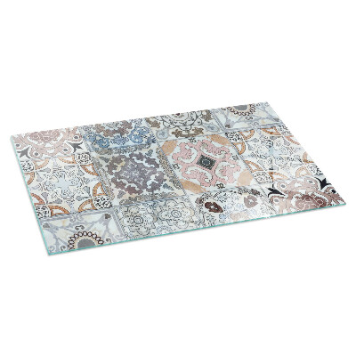 Plaat voor onder kachel Mozaïekachtige patroontegels