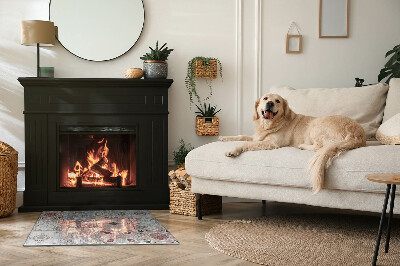 Plaat voor onder kachel Mozaïekachtige patroontegels