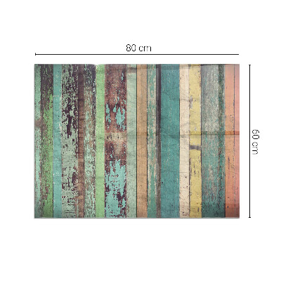 Plaat voor onder kachel Borden in vele kleurrijke tinten.