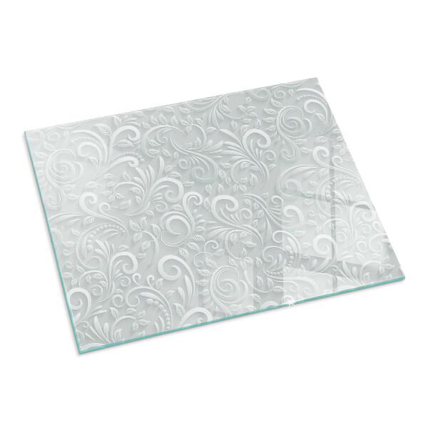 Plaat voor onder kachel Verfijnd plantenontwerp