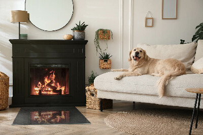 Szyba hartowana pod kominek Desen kamiennej nawierzchni