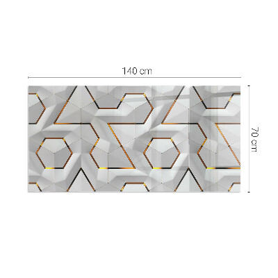 Plaat voor onder kachel Abstract 3D-patroon