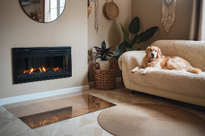 Plaat voor onder kachel Roestige accenten op de achtergrond