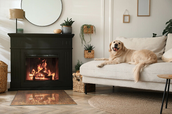 Plaat voor onder kachel Roestige accenten op de achtergrond