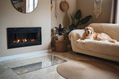 Vloerplaat openhaard Modern design met structuur