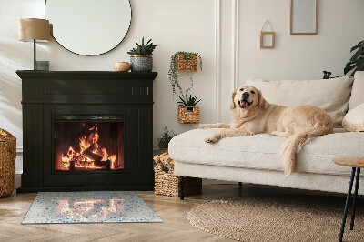 Vloerplaat openhaard Modern design met structuur