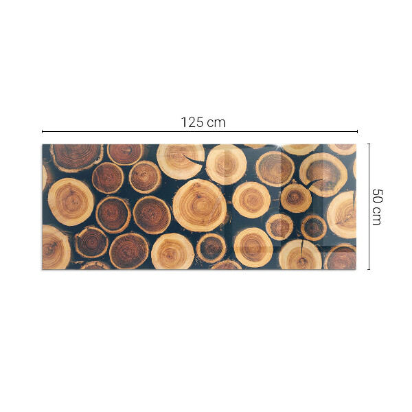 Podkładka pod kominek Skrzynka z motywem drewna wciętego