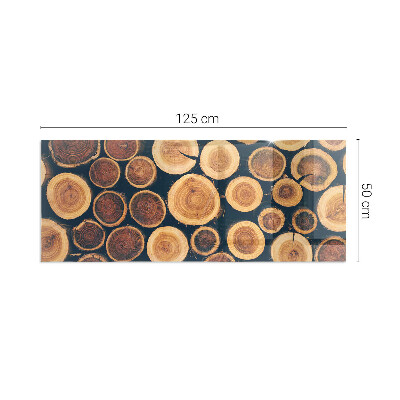 Podkładka pod kominek Skrzynka z motywem drewna wciętego