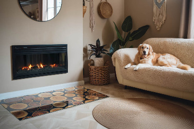 Podkładka pod kominek Skrzynka z motywem drewna wciętego