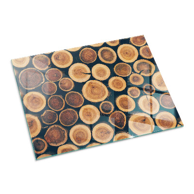 Podkładka pod kominek Skrzynka z motywem drewna wciętego