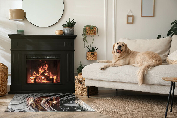 Podkładka pod kominek Linie i fale w nowoczesnym wydaniu