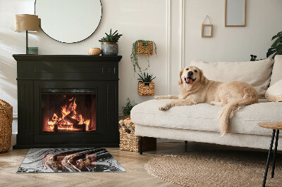 Vloerplaat openhaard Lijnen en golven in een moderne uitvoering