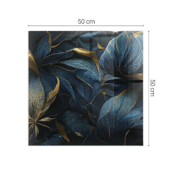 Vloerplaat openhaard Chique bladeren in een patroon