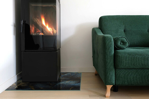 Podkładka pod kominek Szykowne liście w wzorze