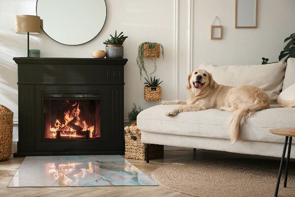 Plaat voor onder kachel Abstracte kleurgolven