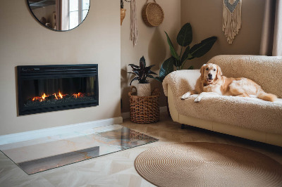 Plaat voor onder kachel Abstracte kleurgolven