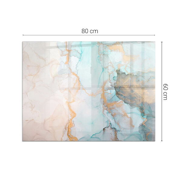 Plaat voor onder kachel Abstracte kleurgolven