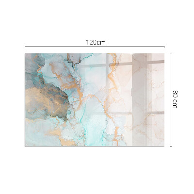 Plaat voor onder kachel Abstracte kleurgolven