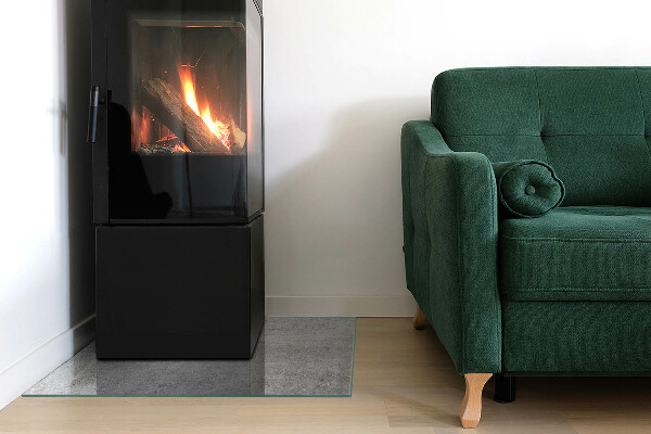 Podkładka pod kominek Betonowa struktura w stylu