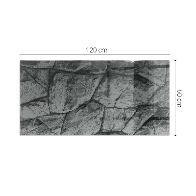 Plaat voor onder kachel Natuursteenmotief