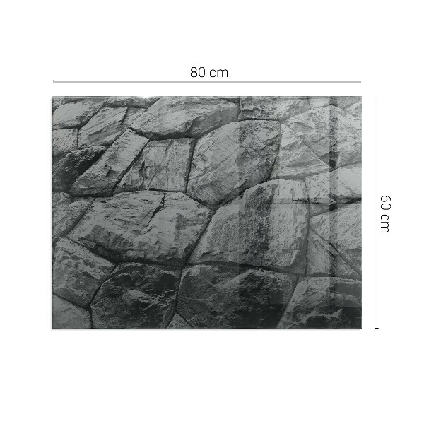 Plaat voor onder kachel Natuursteenmotief