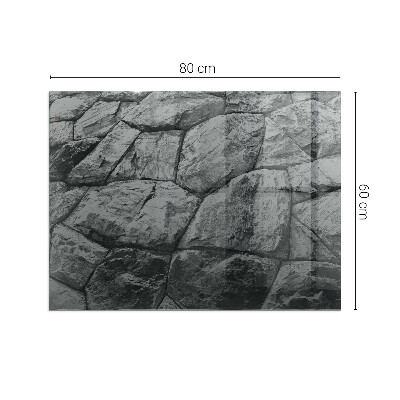 Plaat voor onder kachel Natuursteenmotief