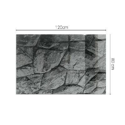 Plaat voor onder kachel Natuursteenmotief