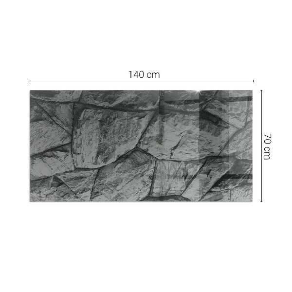 Plaat voor onder kachel Natuursteenmotief