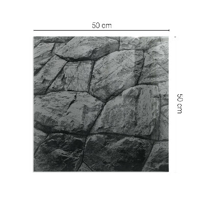 Plaat voor onder kachel Natuursteenmotief