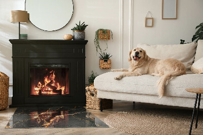 Vloerplaat openhaard Klassiek marmer met subtiele aderen.