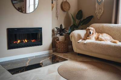 Podkładka pod kominek Klasyczny marmur z finezyjnymi żyłkami